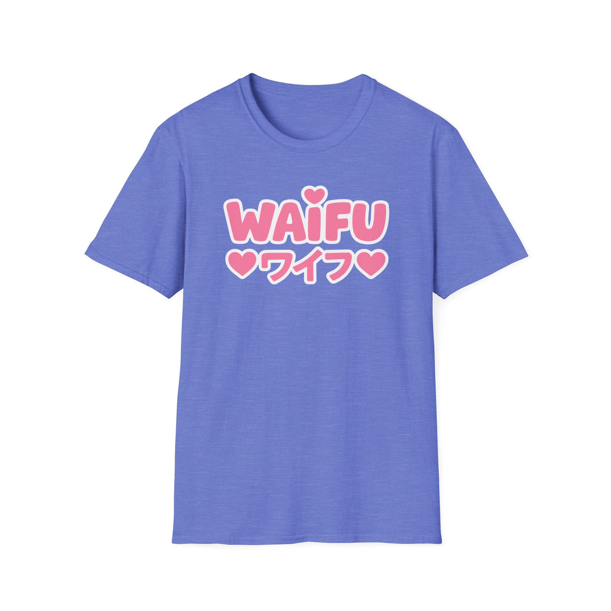 Waifu Hearts plus Japanese Text Pink Graphic Anime T-Shirt