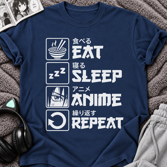 Anime Eat Sleep Repeat T-Shirt