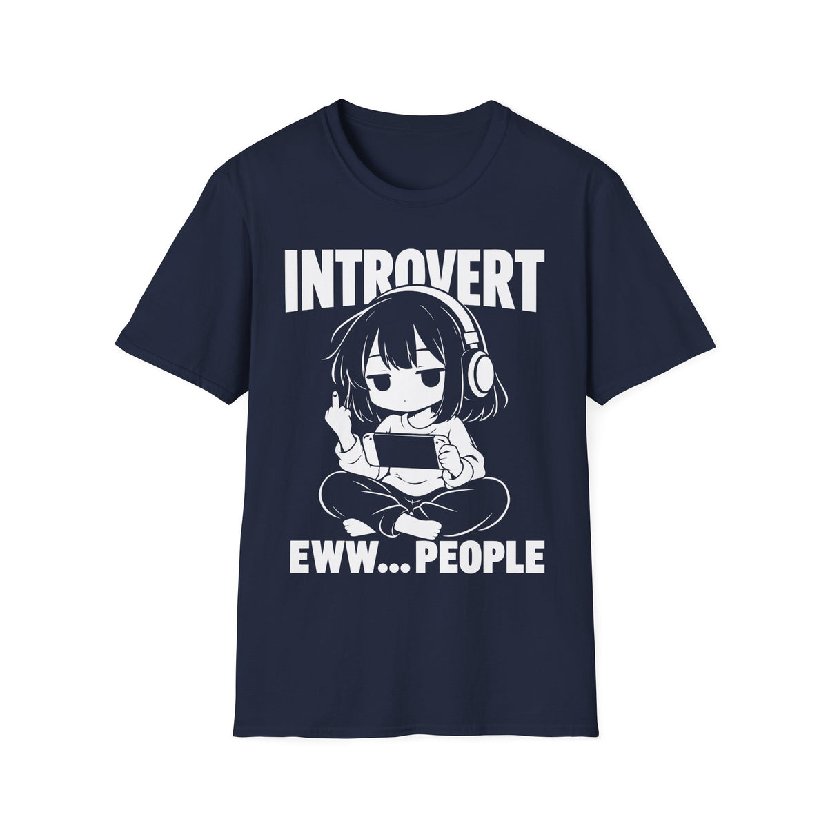 Introvert Anime Gamer Girl T-Shirt