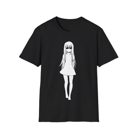 Sad Anime Girl - Minimalistic T-Shirt