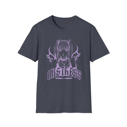 Mistress Dark Anime Girl with Wings Manga Otaku T-Shirt