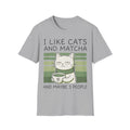 Introvert Cats Matcha Anime T-Shirt