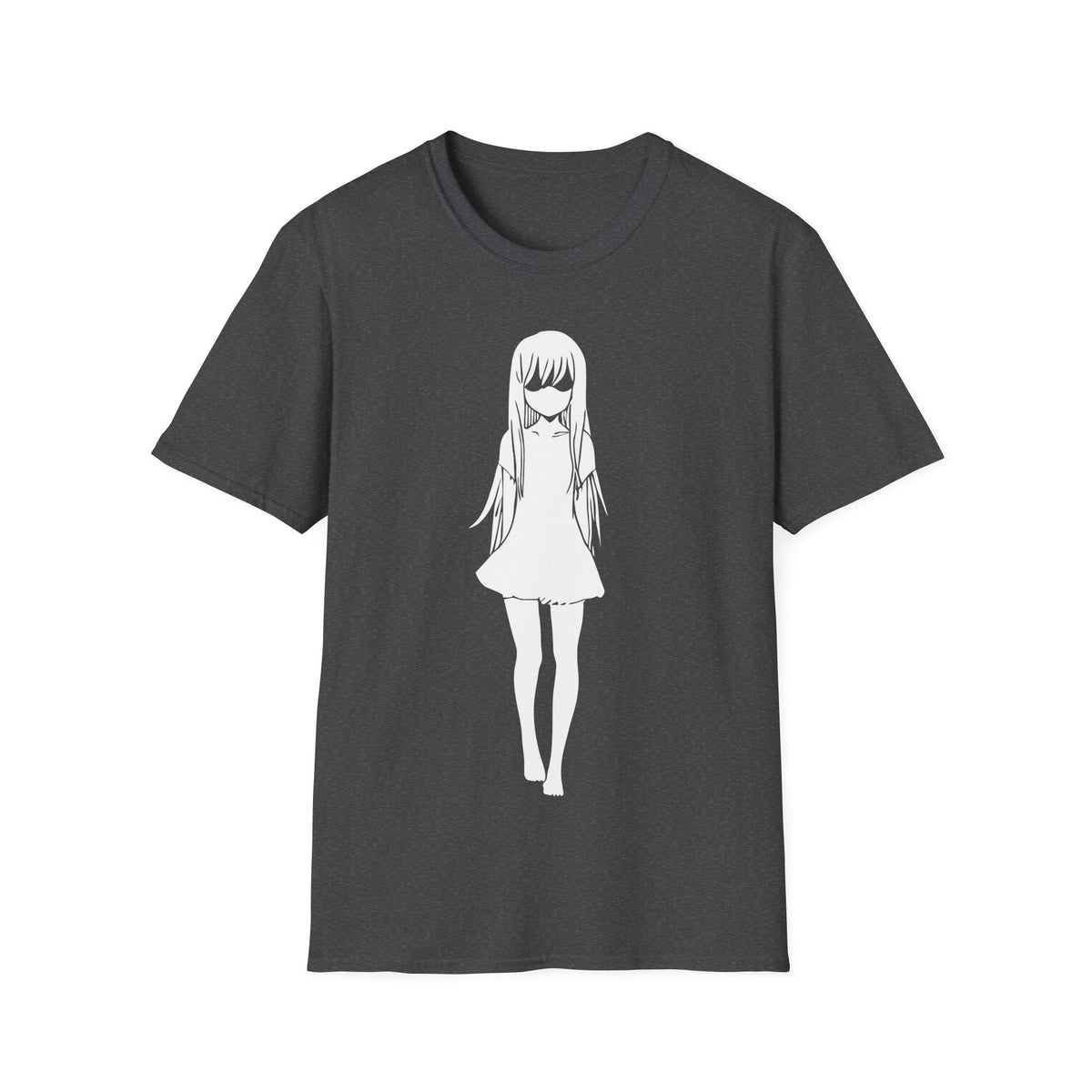 Sad Anime Girl - Minimalistic T-Shirt