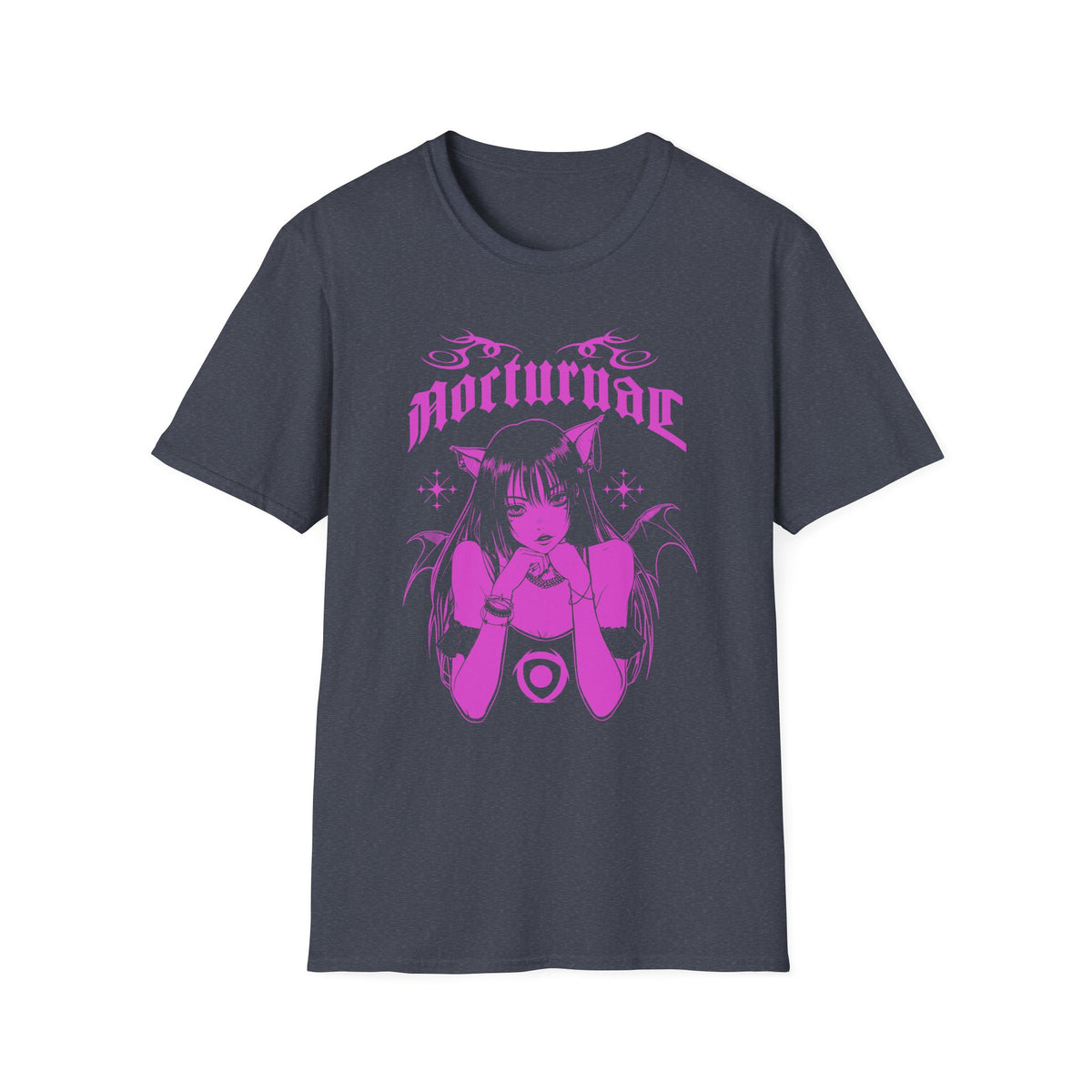 Nocturnal Anime Demon Girl Japanese Manga Style T-Shirt