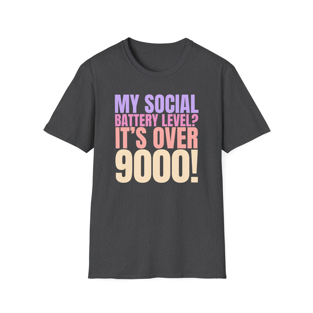 Social Battery Level - Funny Anime Tee