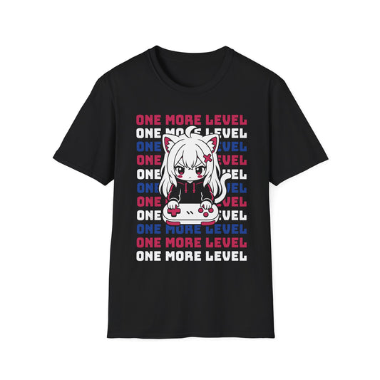 One More Level - Anime Gaming Neko Girl Shirt