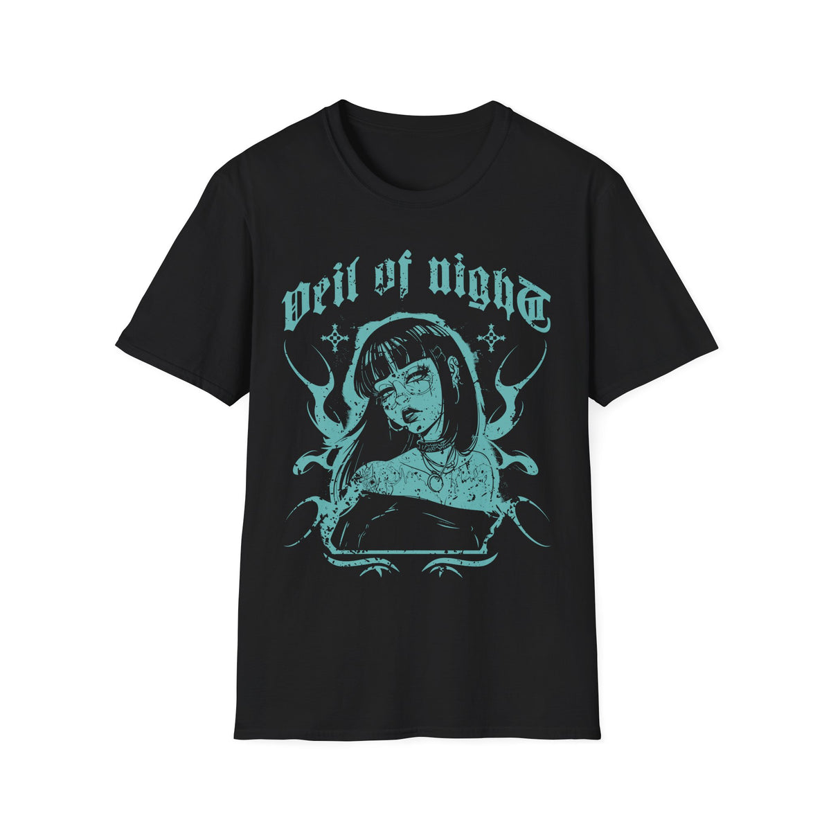 Veil of Night Gothic Anime Girl Japan Lover T-Shirt