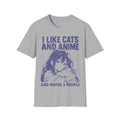 Cozy Introvert Cat Anime T-Shirt