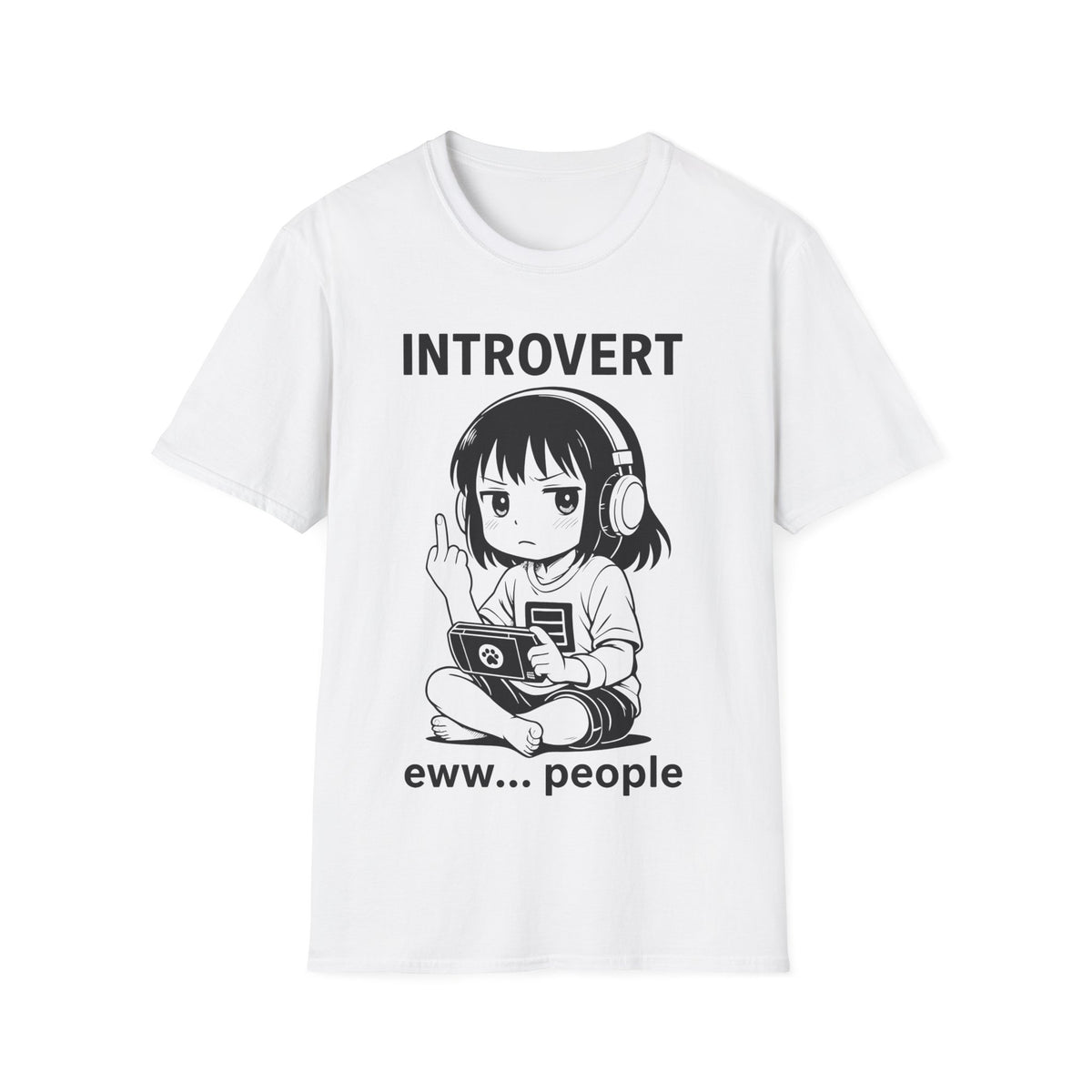 Introvert Anime Girl T-Shirt