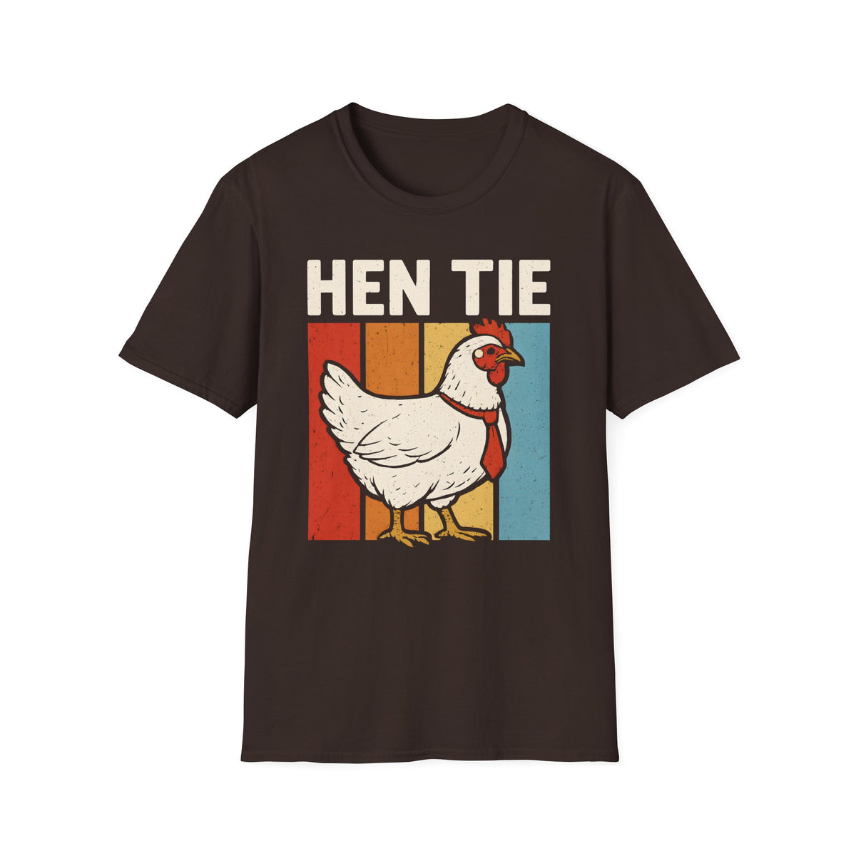 Hen Tie Funny Pun Japanese Inspired Design Graphic T-Shirt