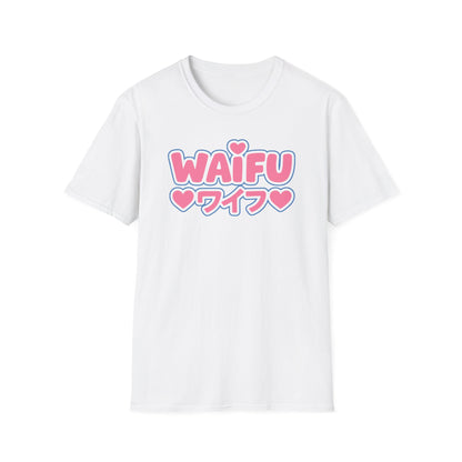 Waifu Hearts plus Japanese Text Pink Graphic Anime T-Shirt
