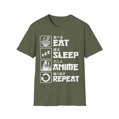 Anime Eat Sleep Repeat T-Shirt