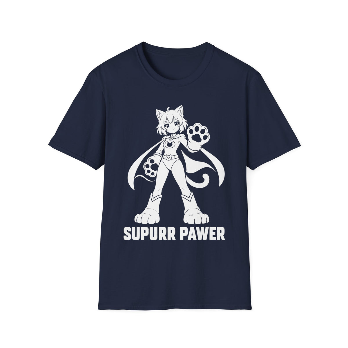 Super Power Cat Girl Paw T-Shirt