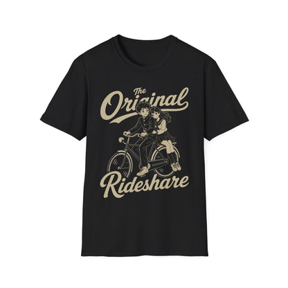 Original Ride Share - Funny Retro Anime Bike Shirt