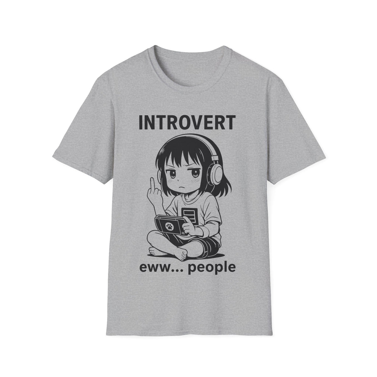 Introvert Anime Girl T-Shirt