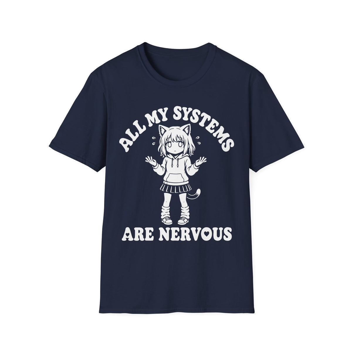 Nervous System Cute Anime Girl T-Shirt