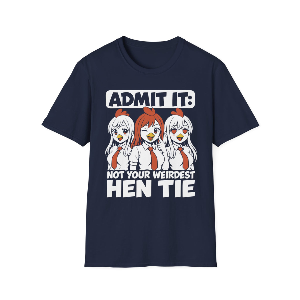 Weirdest Hen Tie - Funny Anime Pun Shirt