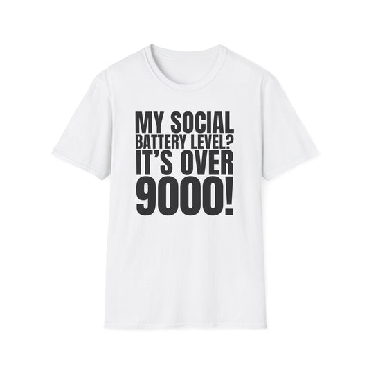 Social Battery Level - Funny Anime Tee