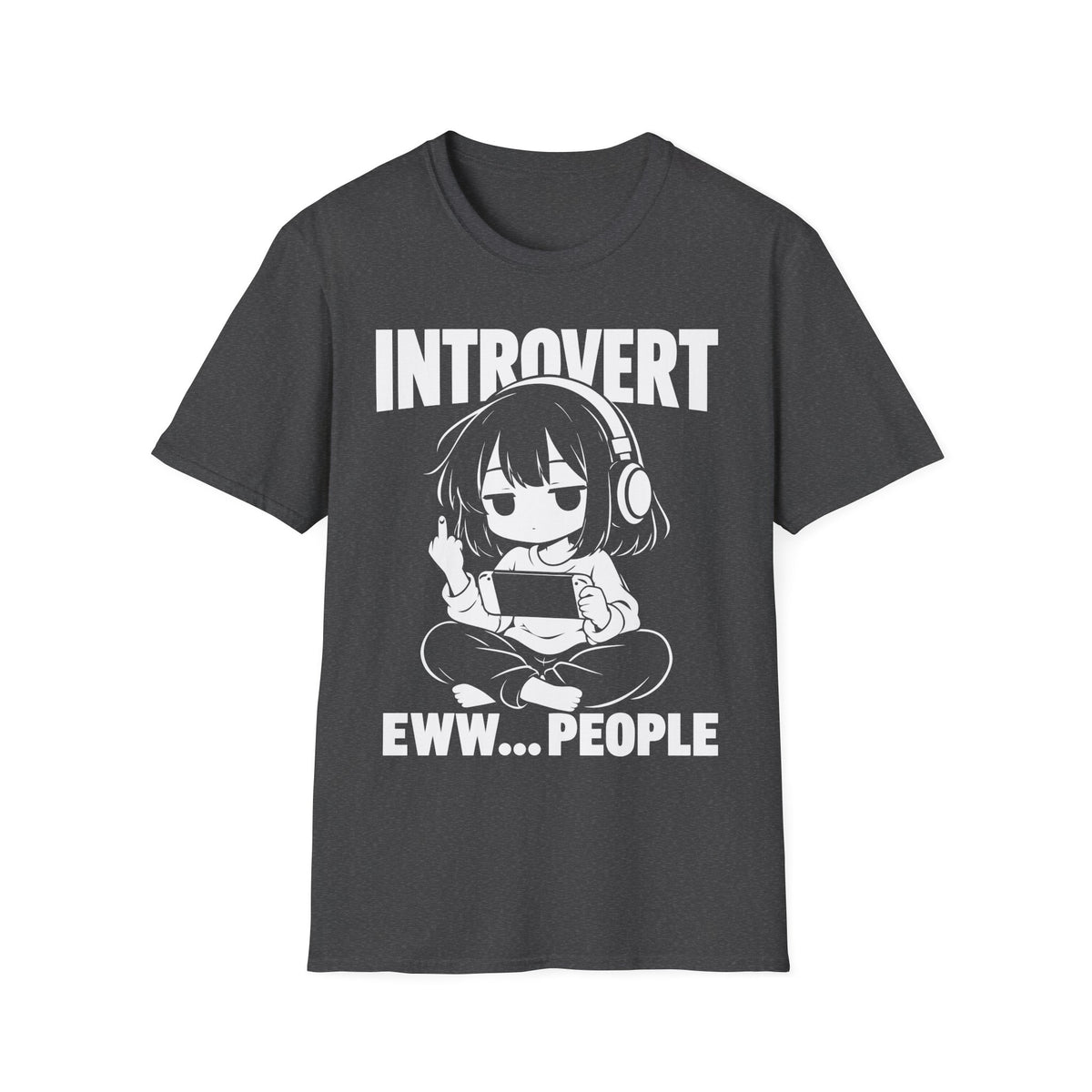 Introvert Anime Gamer Girl T-Shirt