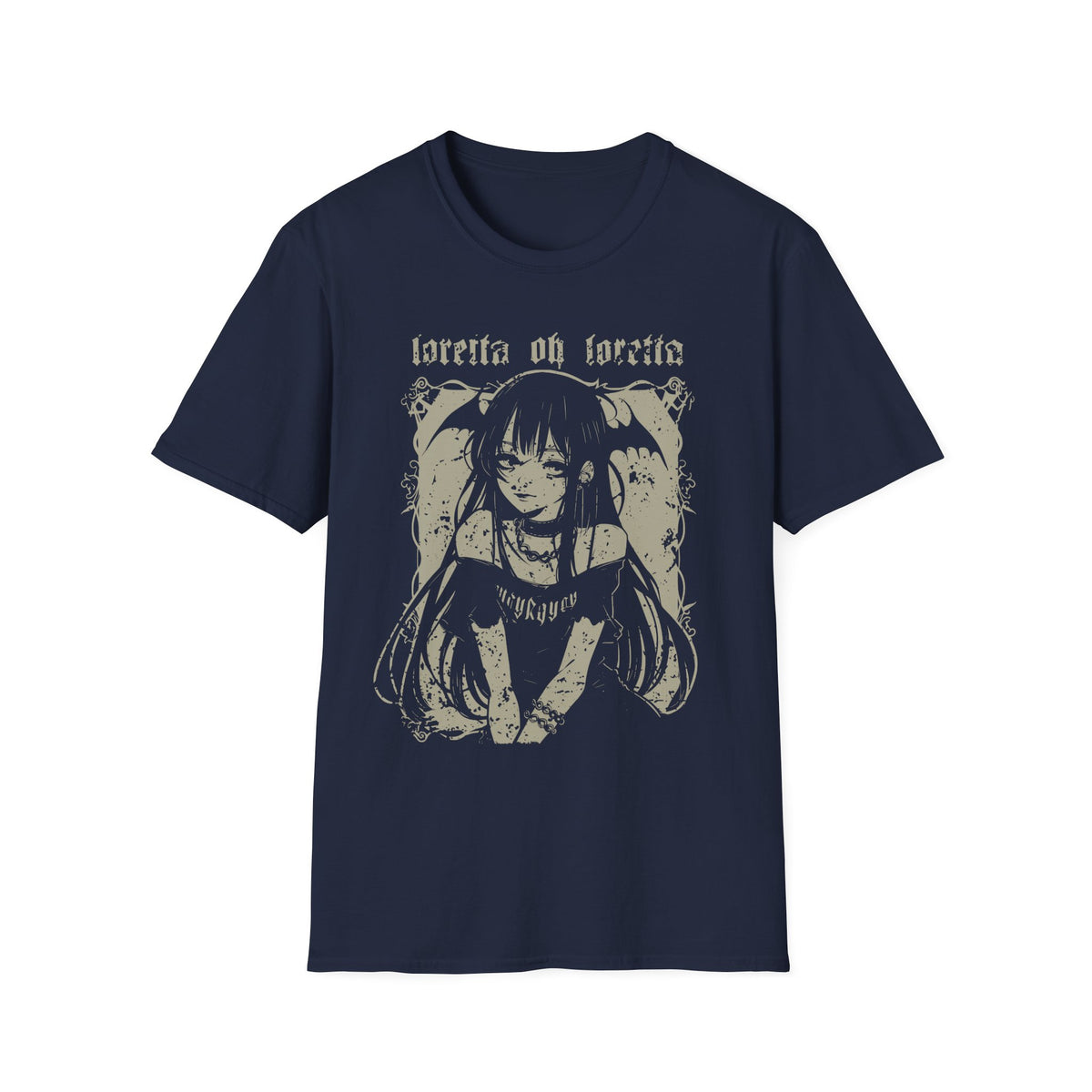 Loretta Oh Loretta Gothic Style Anime Girl Aesthetic T-Shirt