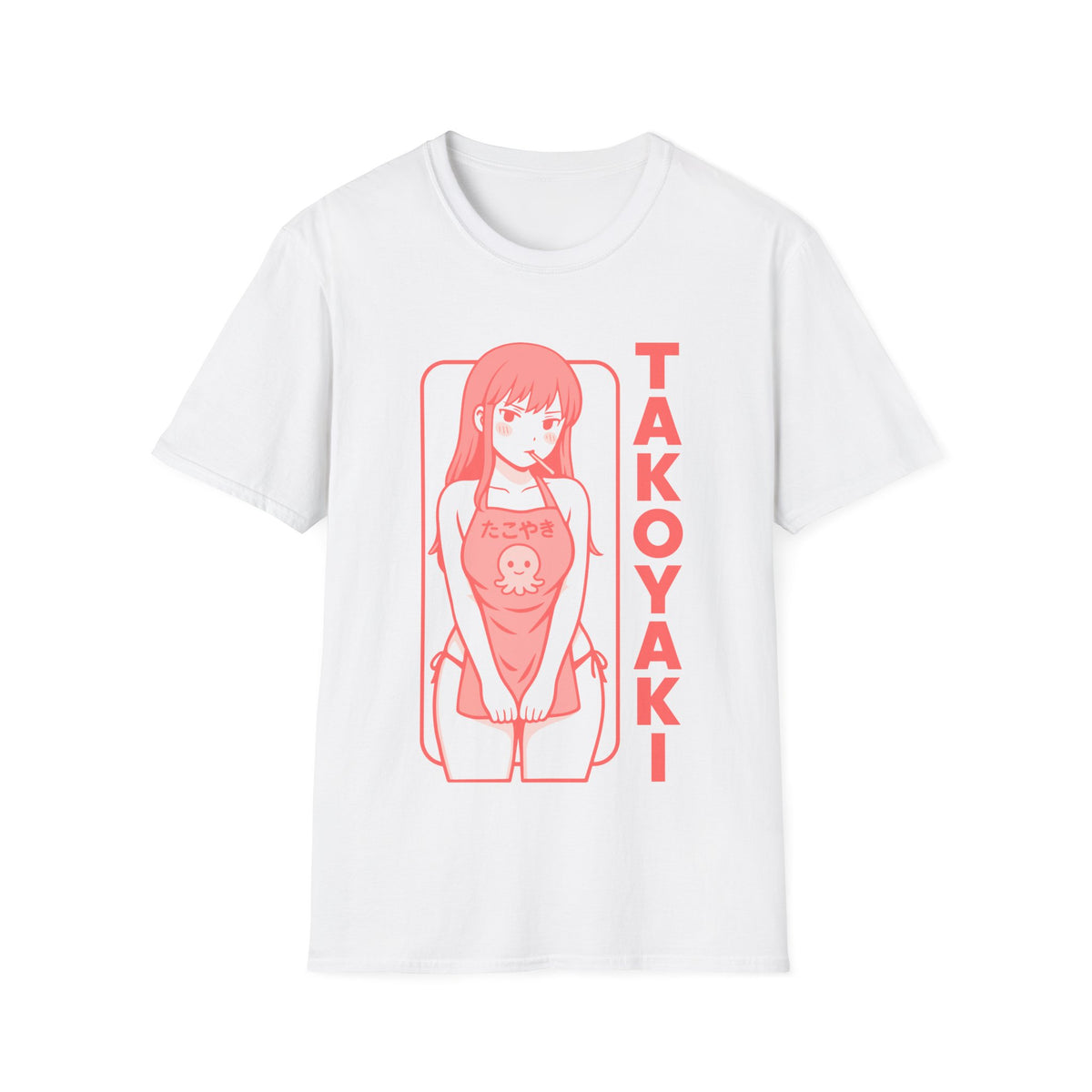 Takoyaki Lover Anime Girl Retro Japanese Style Design T-Shirt
