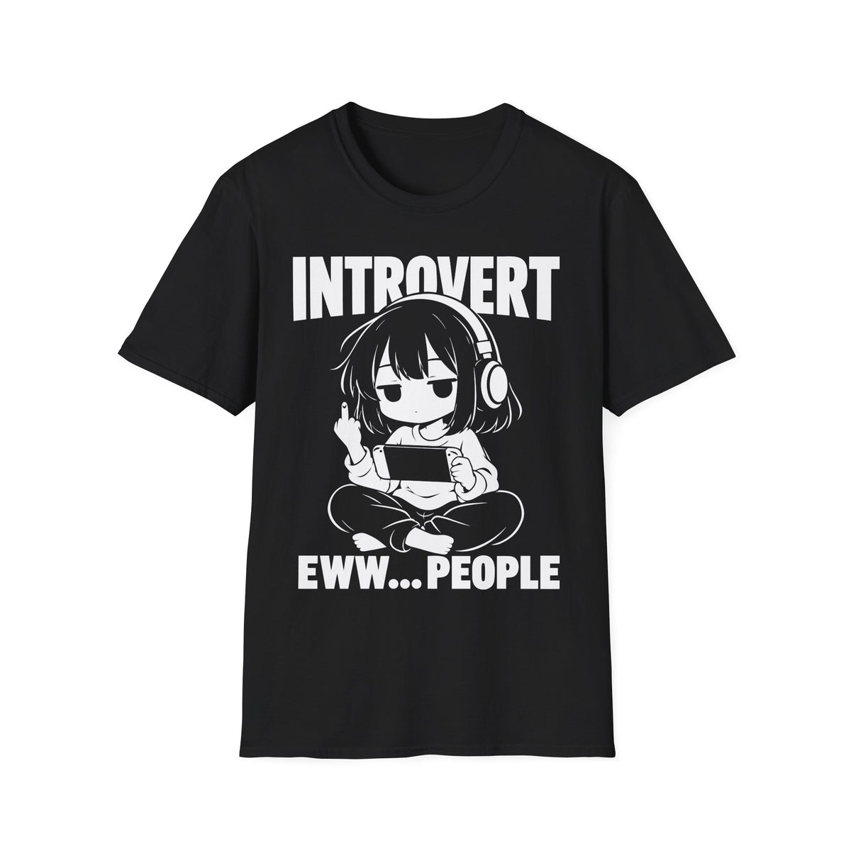 Introvert Anime Gamer Girl T-Shirt