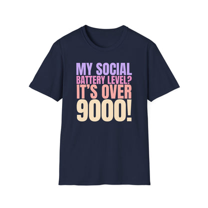 Social Battery Level - Funny Anime Tee