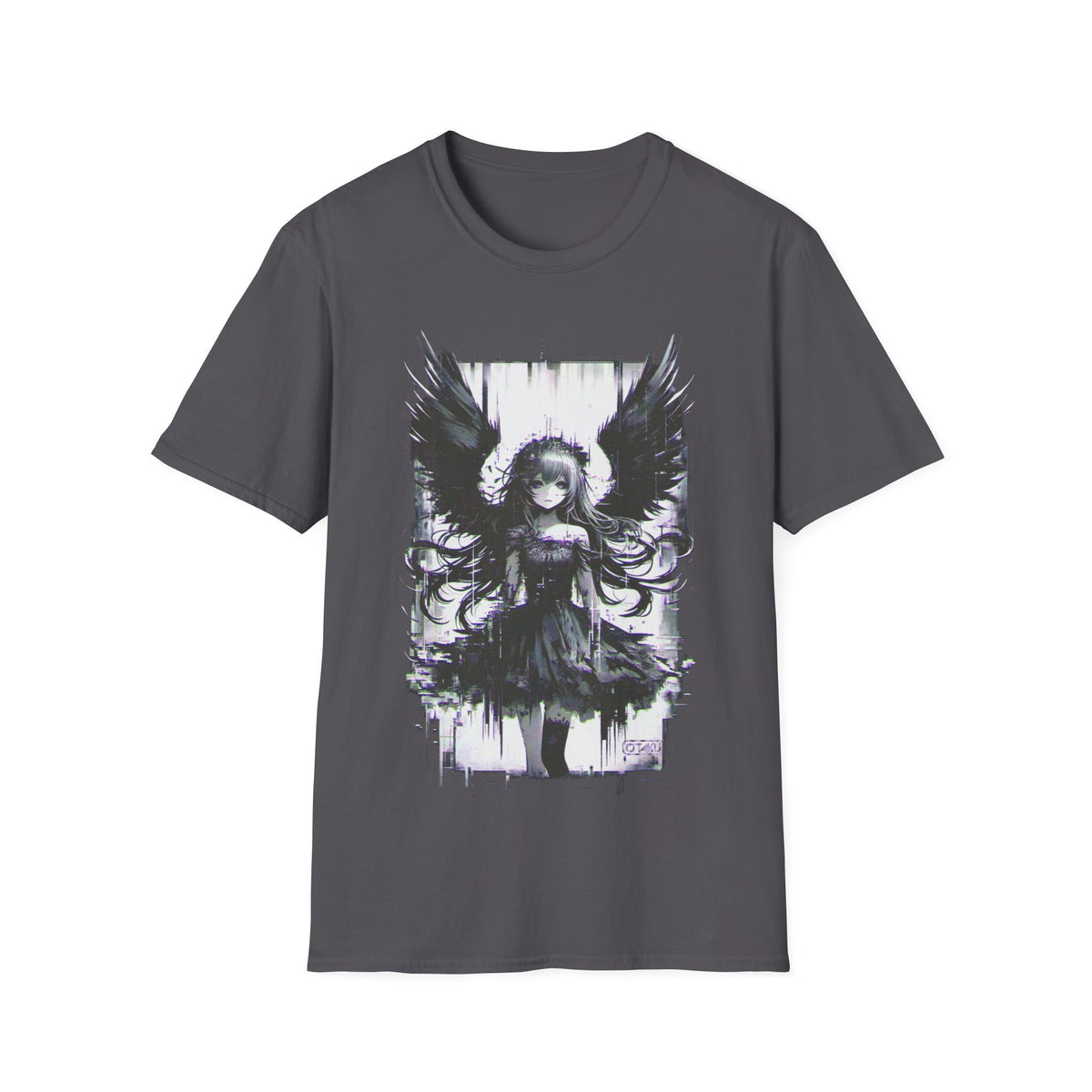 Fallen Angel Japanese Anime Girl with Wings Manga T-Shirt
