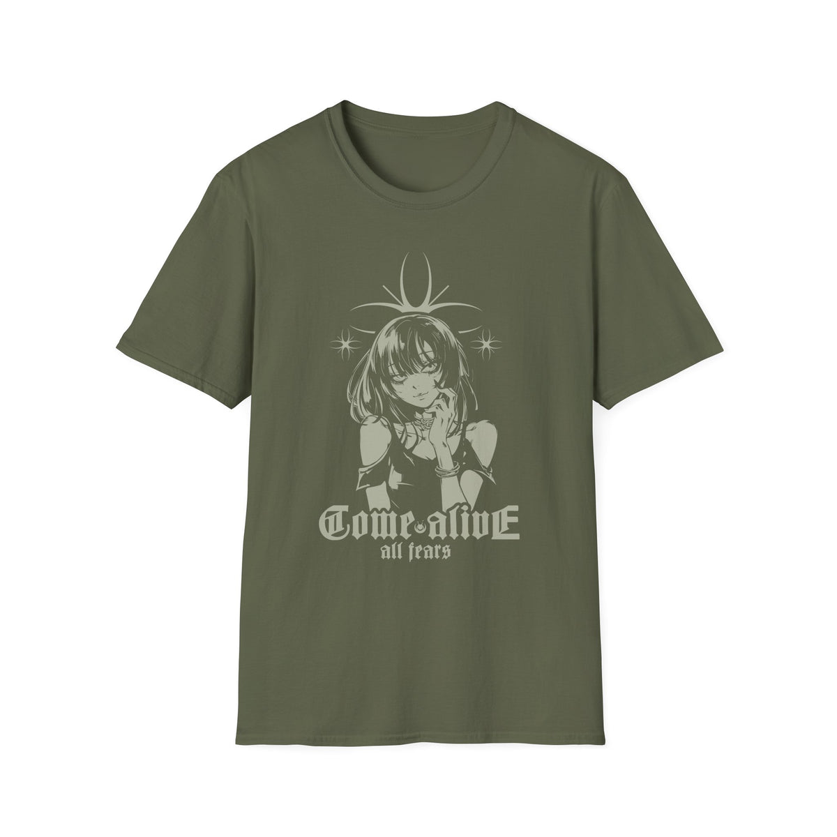 All Fears Come Alive Anime Style Graphic Design T-Shirt