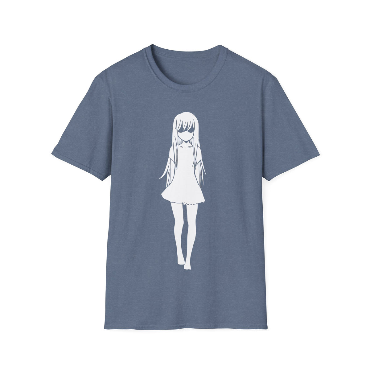 Sad Anime Girl - Minimalistic T-Shirt