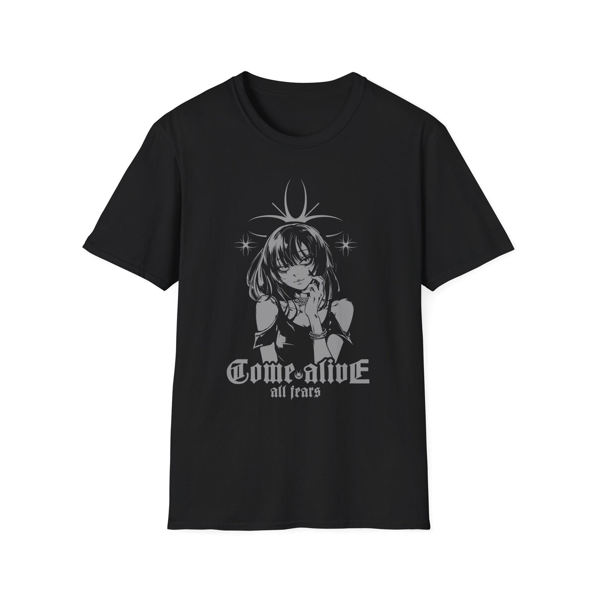 All Fears Come Alive Anime Style Graphic Design T-Shirt