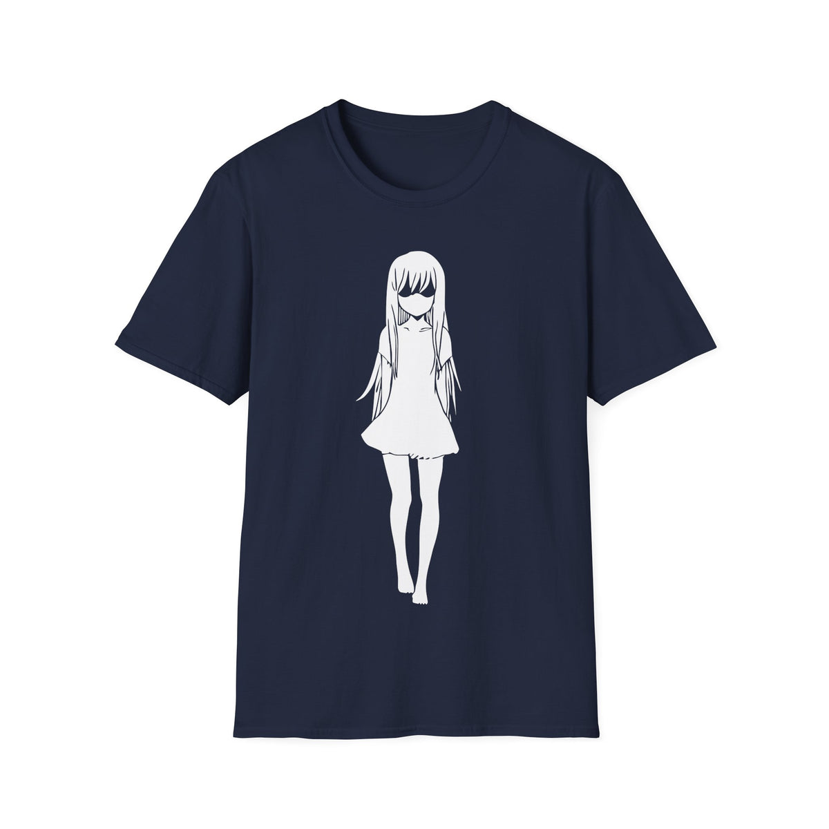 Sad Anime Girl - Minimalistic T-Shirt