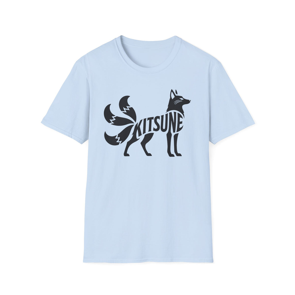 Kitsune Nine Tailed Fox Japanese Anime Spirit T-Shirt