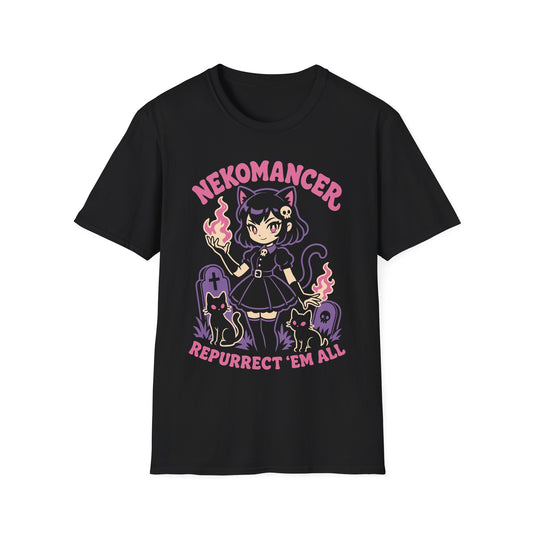Nekomancer Cat Girl - Magic Anime Girl Shirt