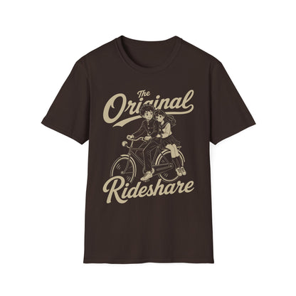 Original Ride Share - Funny Retro Anime Bike Shirt