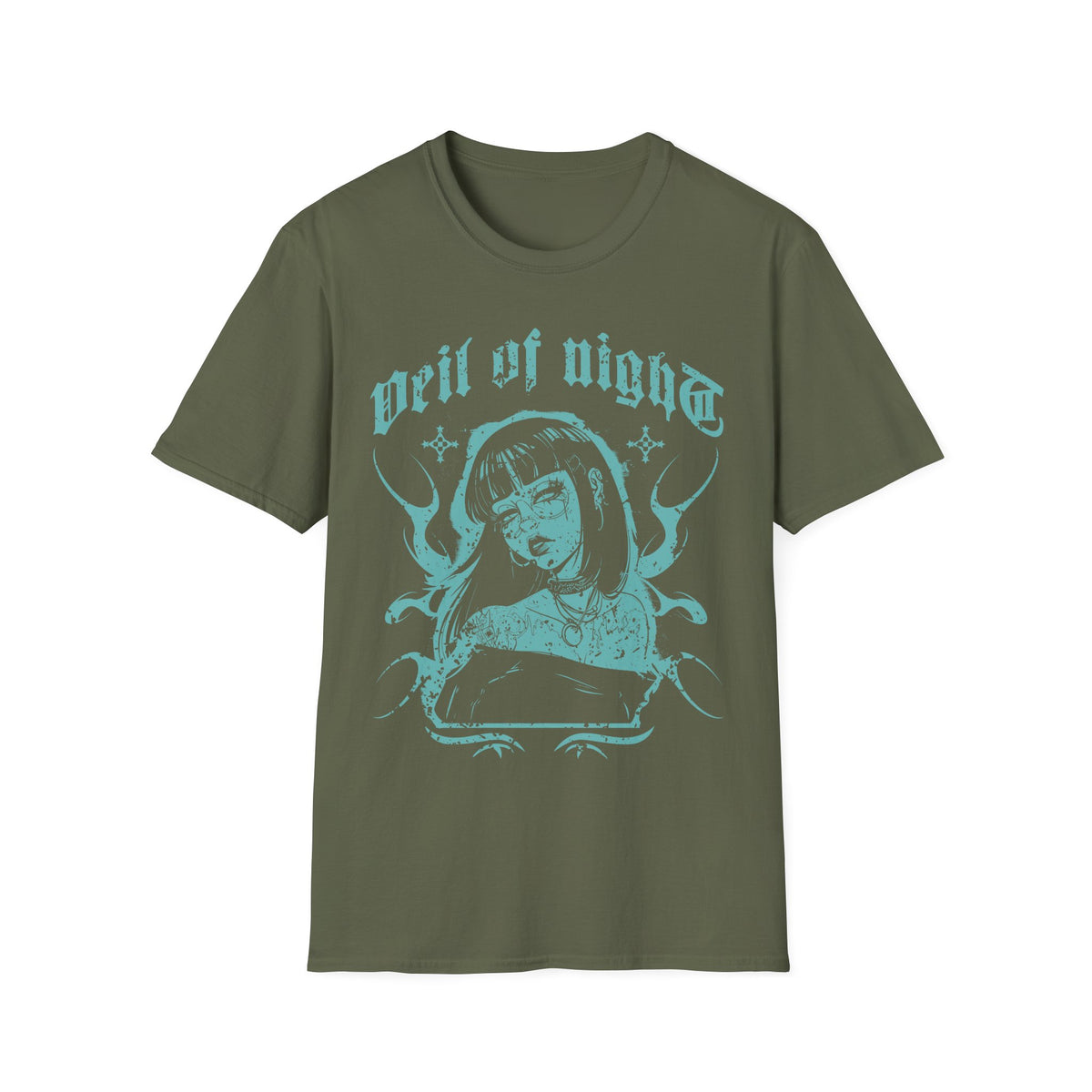 Veil of Night Gothic Anime Girl Japan Lover T-Shirt