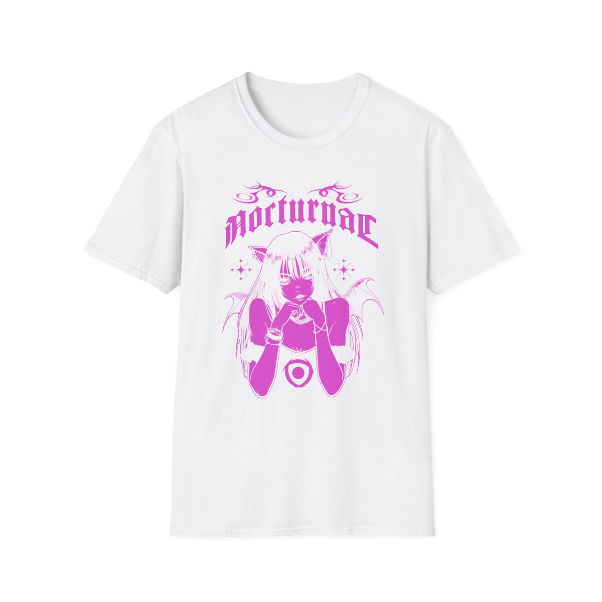 Nocturnal Anime Demon Girl Japanese Manga Style T-Shirt