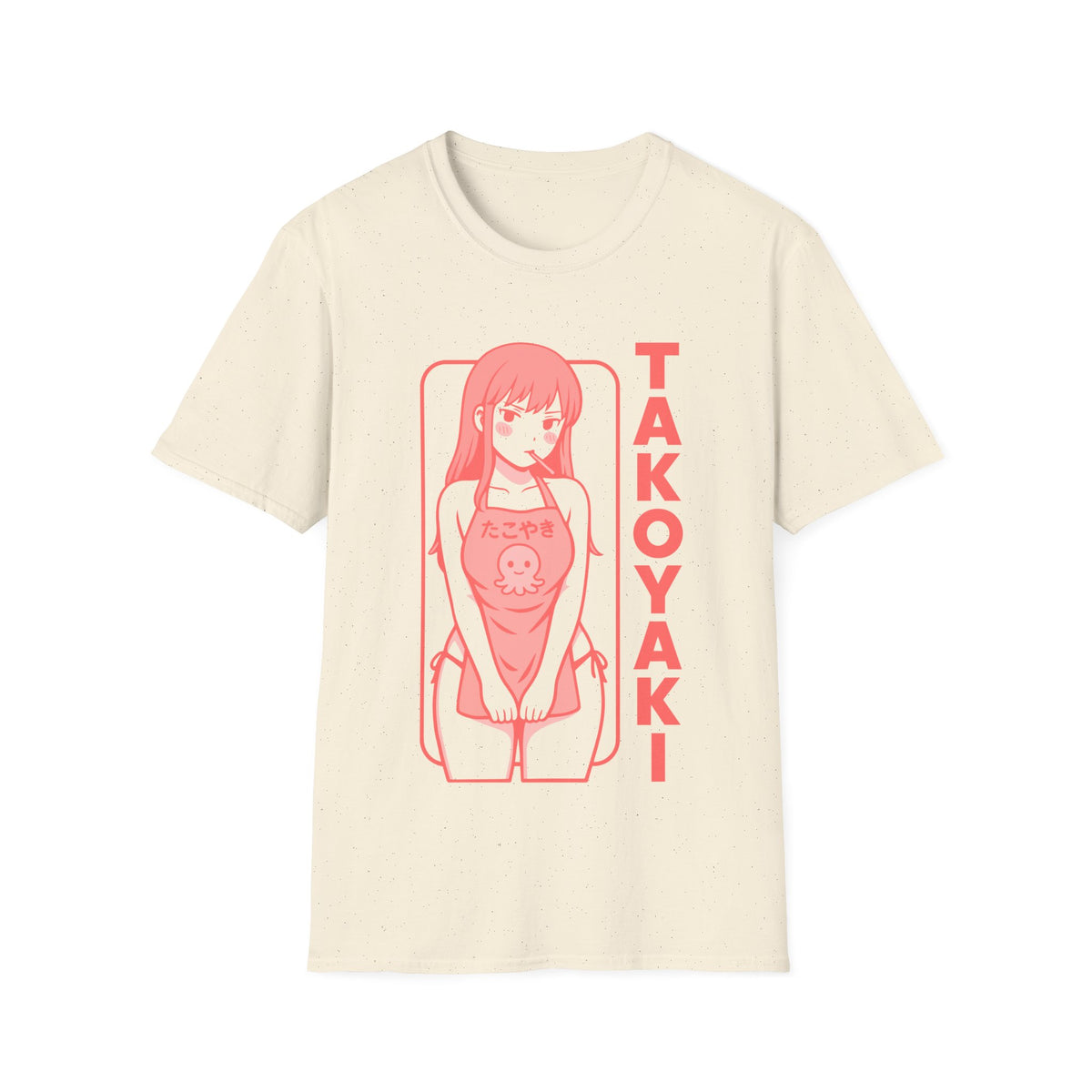 Takoyaki Lover Anime Girl Retro Japanese Style Design T-Shirt