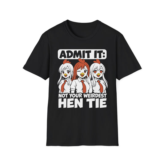 Weirdest Hen Tie - Funny Anime Pun Shirt