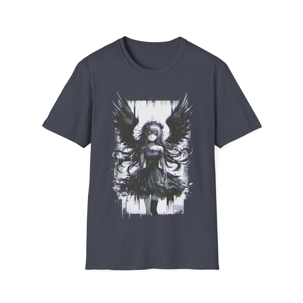 Fallen Angel Japanese Anime Girl with Wings Manga T-Shirt