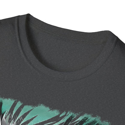Anime Black Winged Girl in Urban Japan Scene Manga Style T-Shirt