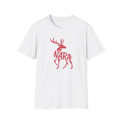 Brushstroke Deer Nara Japan Silhouette Graphic Art T-Shirt