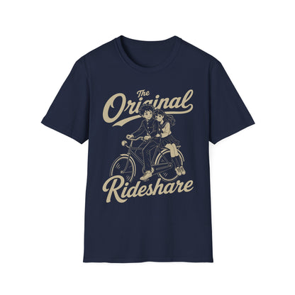 Original Ride Share - Funny Retro Anime Bike Shirt