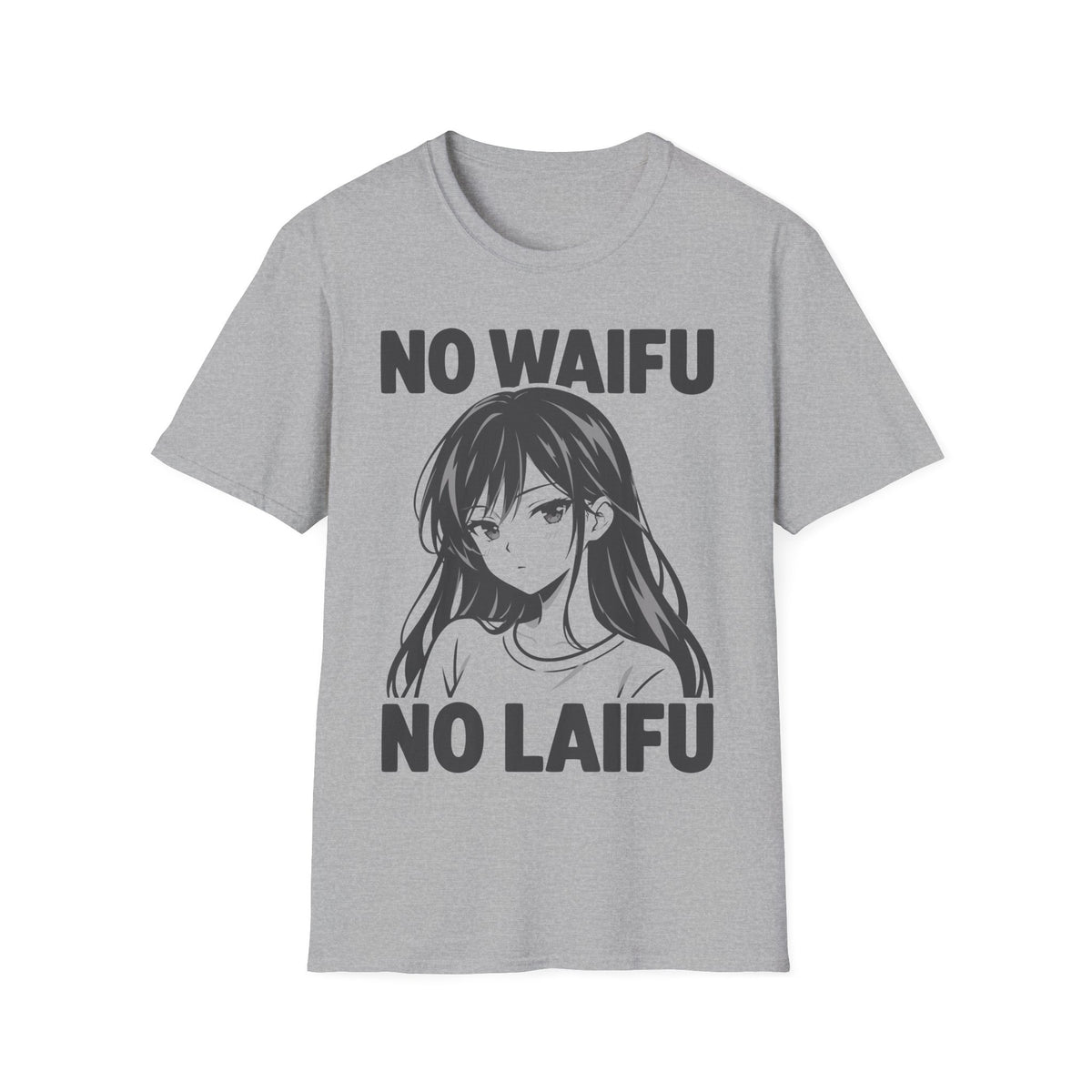 NO WAIFU NO LAIFU Anime T-Shirt